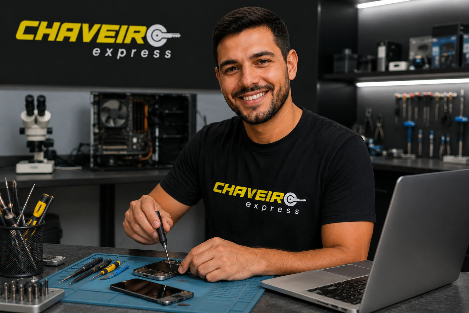 Assistência técnica para celulares e computadores